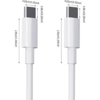 INF Câble de charge rapide 3M, câble USB C vers USB C PD 60 W