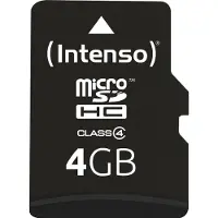 Intenso - carte mémoire flash - 4 Go - microSDHC