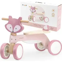 Polar B Viga Polarb Porteur Renard en Bois avec Roues Souples