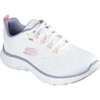 SKECHERS Baskets basses gris basalte / corail / blanc