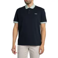 BOSS Blocks 10249510 Short Sleeve Polo Bleu L Homme