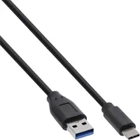 InLine Câble USB 3.2 Gen.1x2, USB-C prise à A prise, noir, 2m