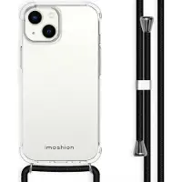 IMoshion Coque arrière Transparente avec cordon pour Apple iPhone 14 - Noir