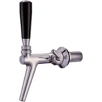 Ich-zapfe Robinet tireuse a biere, Robinet compensateur - en acier au nickel-chrome avec compensateur en acier inoxydable, poli, longueur de fil: 55 mm