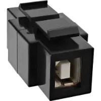 InLine Module Snap-In USB 2.0, USB 2.0 A femelle / femelle, boîtier blanc