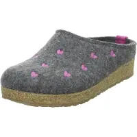 Iesse Schuh Sabots 'Grizzly Cuoricini' gris / rose