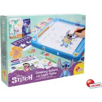 Lisciani 107582 - Disney Stitch - école de dessin avec table lumineuse dessiner colorier kit créatif