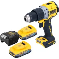DeWalt DCD 805 E2 Perceuse-visseuse à percussion sans fil 18 V 90 Nm Brushless + 2x batterie Powerstack 1,7 Ah + chargeur