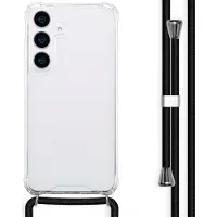 IMoshion Coque arrière Transparente avec cordon Samsung Galaxy S25 Plus - Noir