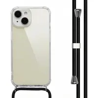 IMoshion Coque arrière Transparente avec cordon Apple iPhone 15 - Noir
