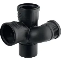Geberit Silent-PP Dérivation de gaine 87,5° gauche 90mm/75mm/90mm