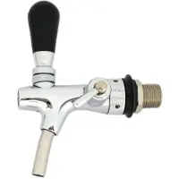 Ich-zapfe Robinet tireuse a biere, robinet compensateur - chromé, 7 mm version, longueur de fil: 35 mm