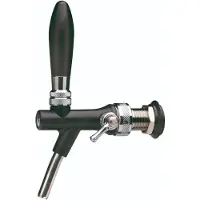 Ich-zapfe Robinet tireuse a biere, Robinet compensateur - en acier au nickel-chrome et plastique ABS, noir