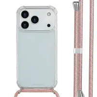 IMoshion Coque arrière Transparente avec cordon Apple iPhone 17 Pro - Rose Doré