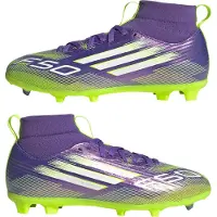 Adidas F50 League Mid Fg/mg Junior Football Boots Violet EU 38 Enfants
