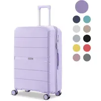 Sc SKYCASES Urban Adventurer - Valise à main - Serrure à numéro - 44L - Roues pivotantes - Valise de voyage avec serrure à bagage - Trolley léger - Violet
