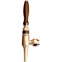 Ich-zapfe Robinet tireuse a biere, Robinet a biere, Robinet compensateur - en acier satiné sans arbre compensateur 5/8" + buse robuste, longueur de fil: 35 mm