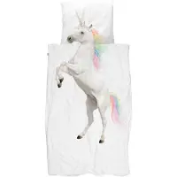 Snurk Housse de couette enfant licorne en coton bio 160TC