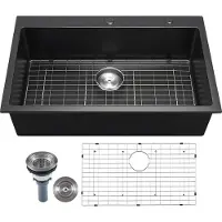 Vevor Évier de Cuisine Moderne en Granit de 83,8 cm
