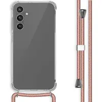 IMoshion Coque arrière Transparente avec cordon pour Samsung Galaxy A25 (5G) - Rose Doré
