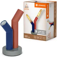 Ledvance DECOR Lampe de table Straw en métal multicolore, 2 flammes, avec vis E27, offre une option d'éclairage élégante pour la maison moderne, ampoules non incluses