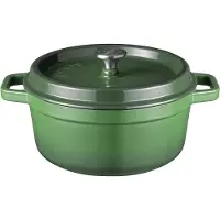 Sola Cocotte en fonte - Avec couvercle - Fonte - 3,2 L - 24 cm