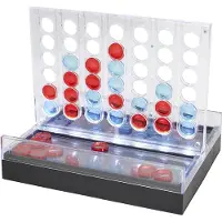 Spies Online Jeu de société des quatre matchs à LED - Jeu de stratégie lumineux - Glow-in-the-Dark - Pour enfants et adultes