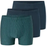 Schiesser Boxers bleu foncé / vert