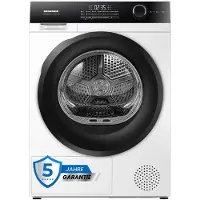 HEISSNER HHPD-HMK80IVFC+++ Sèche-linge à pompe à chaleur 8 kg,tactile, programmes bébé, grille pour chaussures, blanc