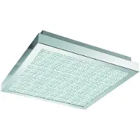 CASAYA Éclairage de plafond Cardito chrome carré