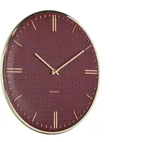 Karlsson - Horloge murale Riqueza - Bordeaux - Ø35 cm
