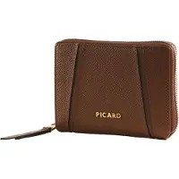 PICARD porte-monnaie Chic Way 1 Zip Around Wallet Cognac brun