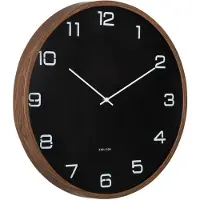 Karlsson - Horloge murale Delicado Large - Noir - 50,8 x 50,8 x 50,8 cm