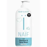 Naif 2-in-1 Shampoo & Body Wash 0% Perfume 500 ml Shampooing