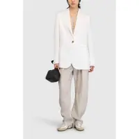 Semicouture pour femme. S6SM06 Blazer blanc en ébène (44), Casuel, Viscose