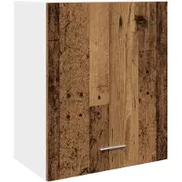 vidaXL Armoire suspendue Lyon imitation vieux bois 50x31x60 cm Matériau dérivé du bois