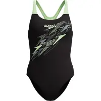 Speedo Medley Logo Medalist Swimsuit Noir UK 32 Femme