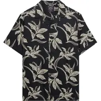 Superdry Hawaiian Print Short Sleeve Shirt Bleu M Homme