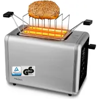 Medion Life MD12102 Toaster silber, Grille-pain, Argent