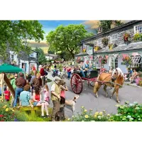 The House of Puzzles XXL Puzzle Pony Parade 500 Teile buntes Motiv