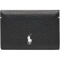 Ralph Lauren pour femme. 427949873014 Porte-cartes en cuir Polo Play noir (OSFA), Casuel