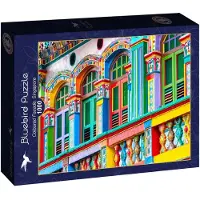 Bluebird Puzzle coloré Façade de Singapour - 1000 pièces