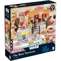 The House of Puzzles Puzzle "The Rose Tearooms" de la marque , 500 pièces XL, style rustique