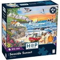 The House of Puzzles Coucher de soleil sur la mer – Grand puzzle de 250 pièces