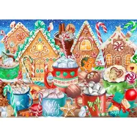 Bluebird Puzzle Puzzle Candy Canes And Cocoa - 500 pièces Carton