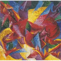 Grafika Puzzle Umberto Boccioni : Forme plastiche di un Cavallo, 1914 - 1000 pièces