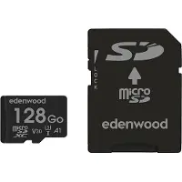 EDENWOOD Carte Micro Sd 128 Go + Adaptateur