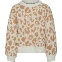 Vero moda Pull-over 'Vmzelmaleo' beige / noisette