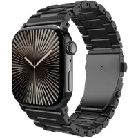 Just in Case Bracelet Titan pour Apple Watch 44/45/46/49mm, noir