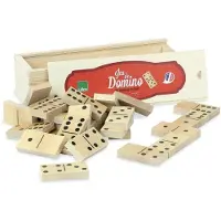 Vilac Jeu de dominos en bois Jouet éducatif multicolore 24 pièces